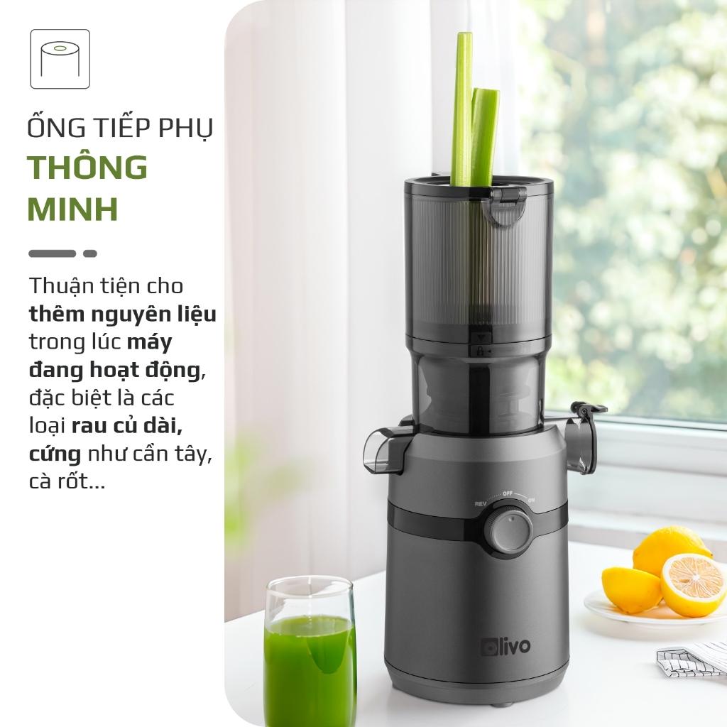 Máy Ép Chậm OLIVO SJ240, Máy Êm Ép Khỏe Dễ Dàng Vệ Sinh Tháo Lắp, Hàng Chính Hãng