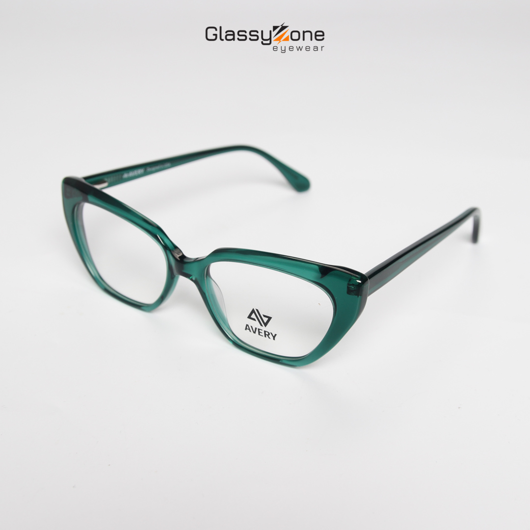 Gọng kính cận, Mắt kính giả cận Acetate Form mắt mèo Nữ Avery 28017- GlassyZone