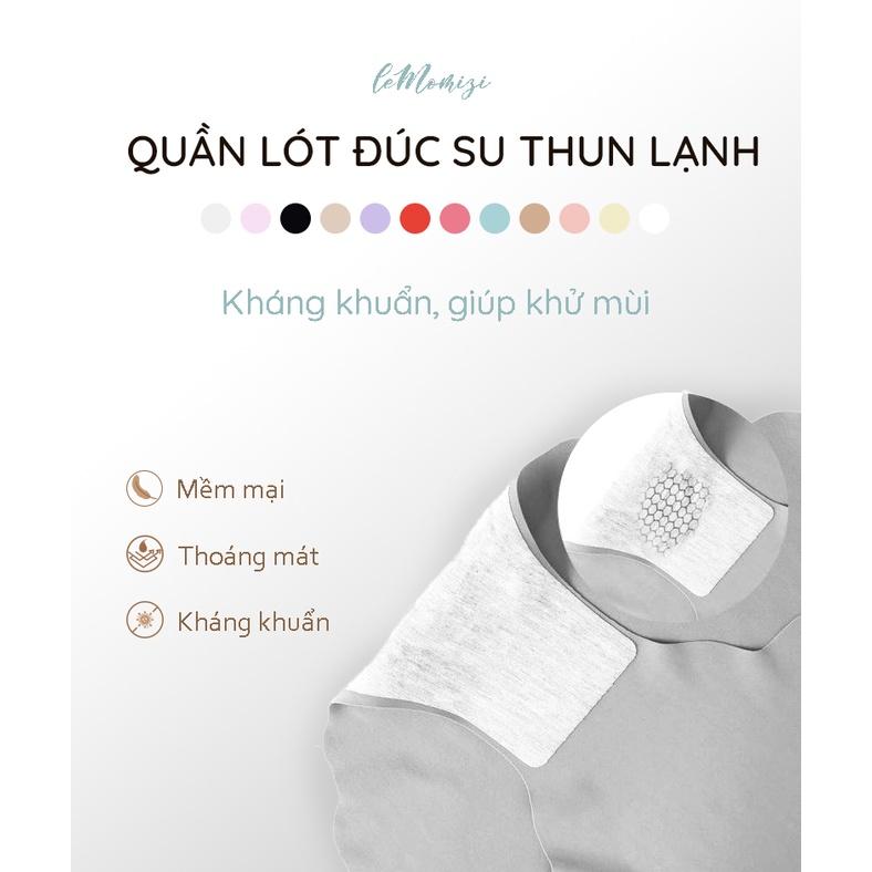   COMBO 5 Quần Lót Nữ Đúc Su thun lạnh không đường may cao cấp kháng khuẩn LeMOMIZI Size M-XXL (35-75kg) 