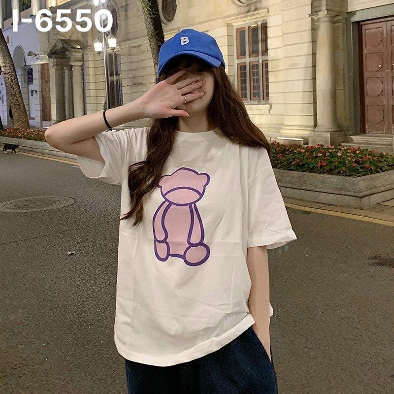 Áo Thun Nữ Tay Lỡ Rộng Gấu Tay Dài