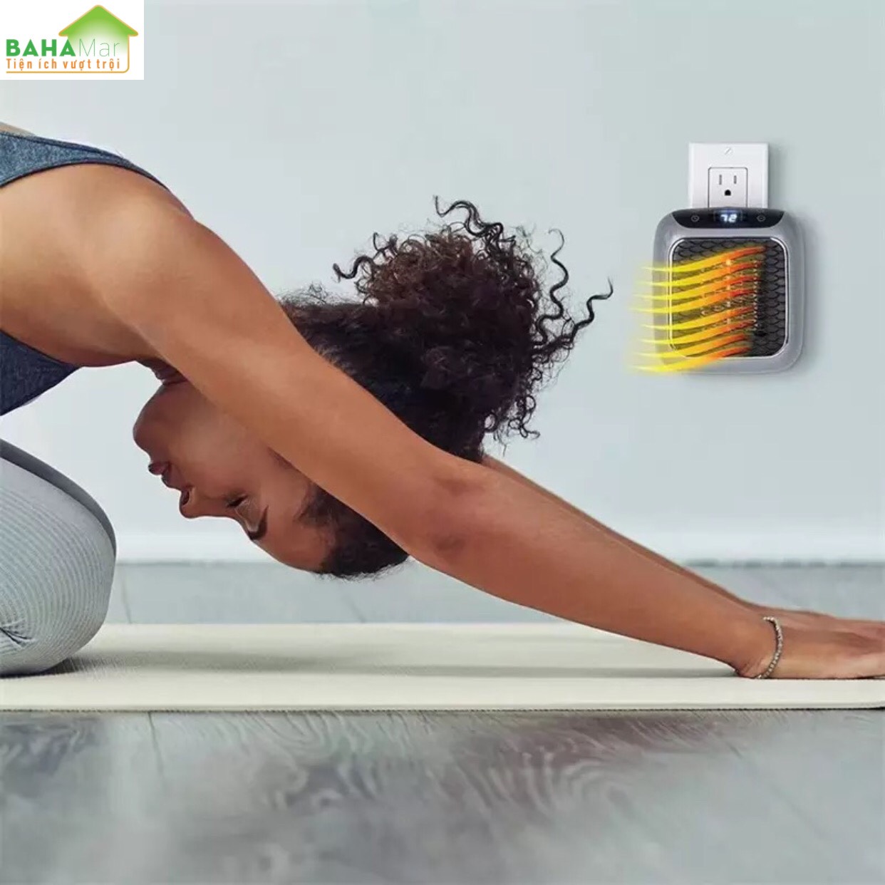 QUẠT SƯỞI MINI PTC LÀM NÓNG NHANH TẢN NHIỆT ĐỀU MANG KHÔNG KHÍ ẤM ÁP "BAHAMAR" Điều khiển từ xa không dây, ấm áp và thoải mái