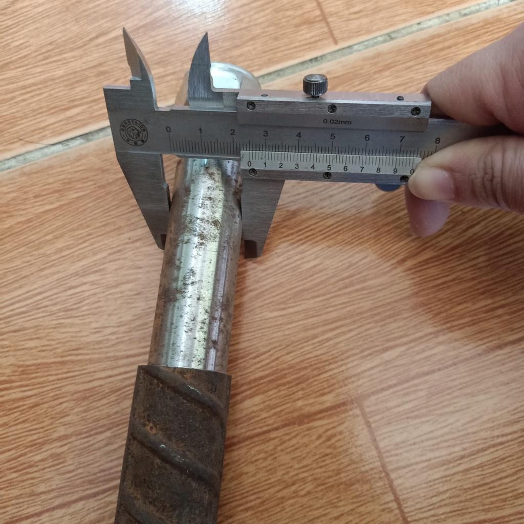 Trục xe đẩy , xe ba gác 25li dài 60cm