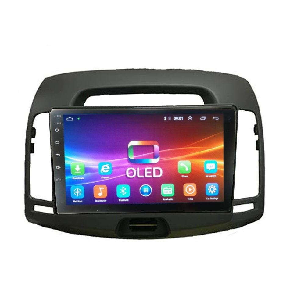 Mặt dưỡng kèm dây nguồn lắp màn hình android cho xe HUYNDAI AVANTE