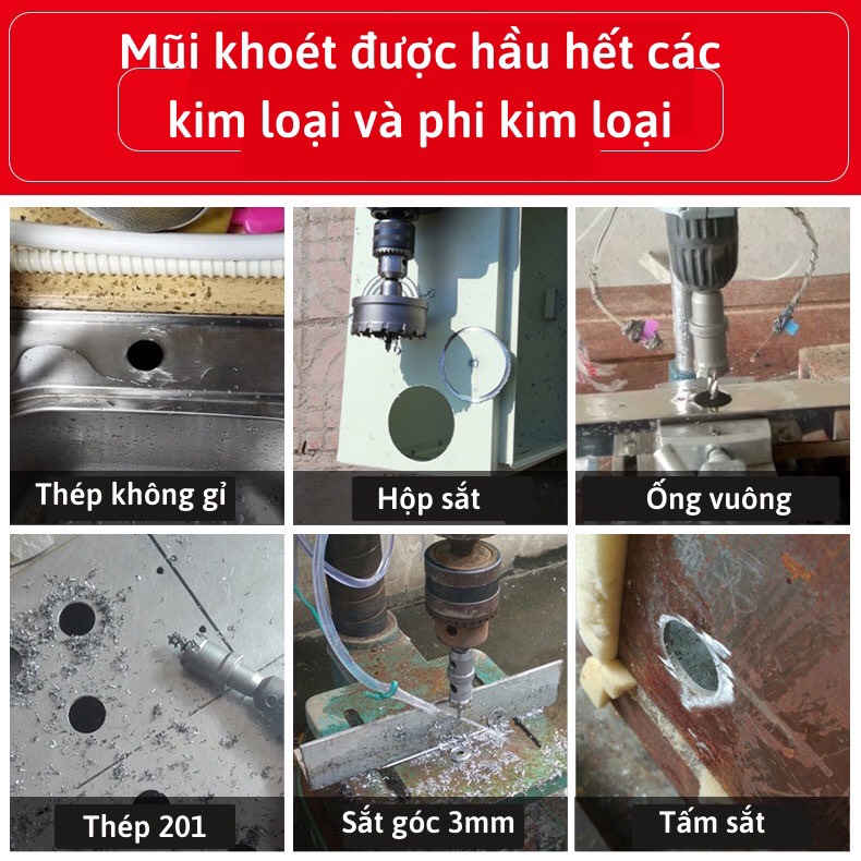 Mũi khoét lỗ giá rẻ, mũi khoét sắt đủ loại,mũi khoét đa năng,mũi khoét lỗ xịn,mũi khoét inox,mũi khoét lỗ xịn,mũi khoét lỗ tròn