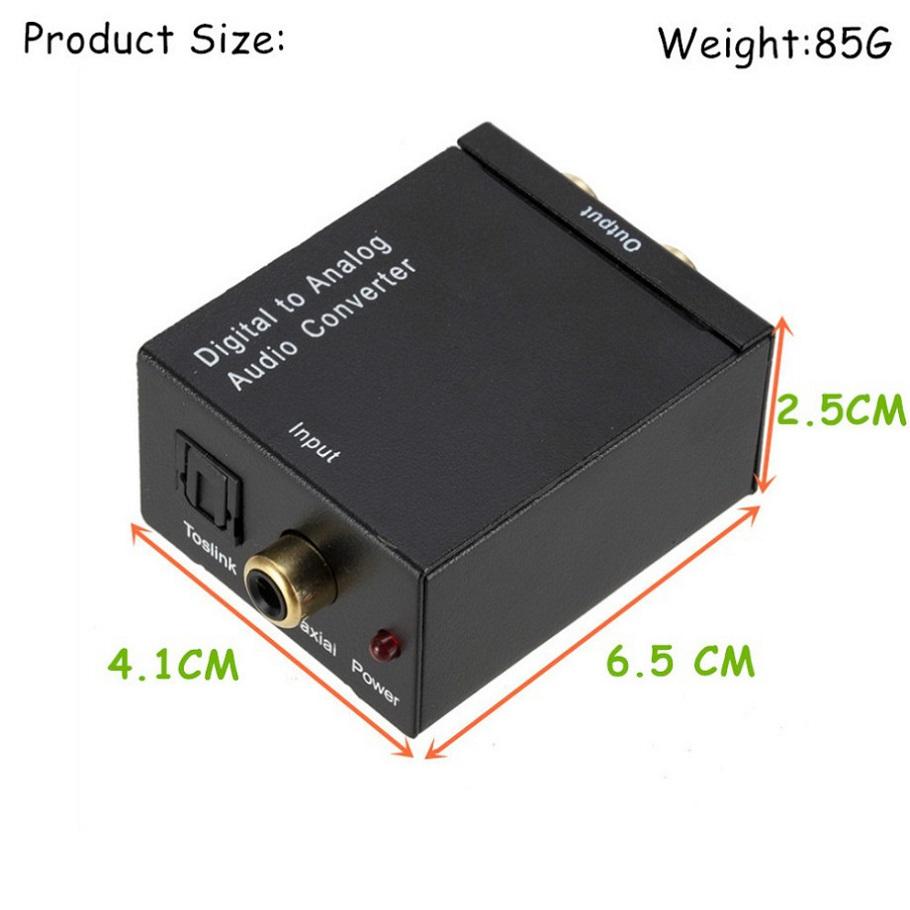 PzzPss Bộ Chuyển Đổi Kỹ Thuật Số Sang Analog Sợi Quang Toslink Đồng Trục Tín Hiệu Sang Âm Thanh Analog RCA Bộ Khuếch Đại Bộ Giải Mã USB