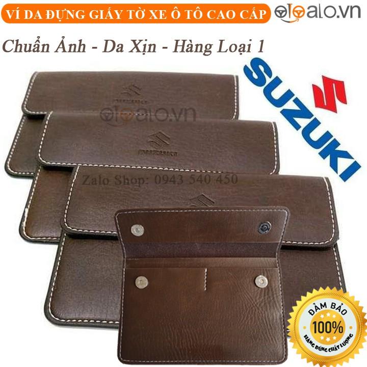 Ví đựng giấy tờ ô tô Suzuki Da Cao Cấp, Ví da đựng giấy tờ xe ô tô