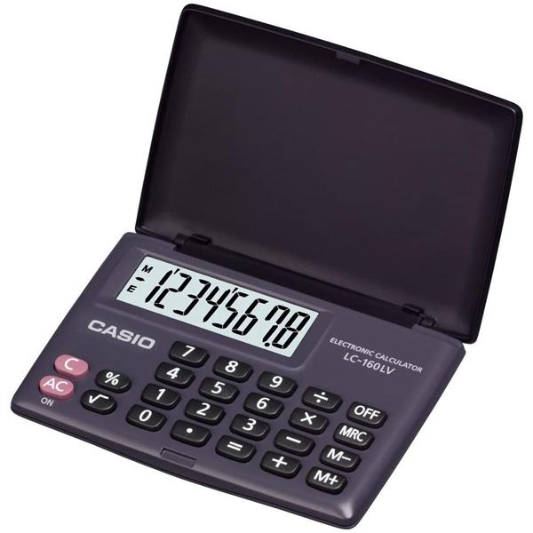 Máy Tính Văn Phòng Casio LC 160LV-BK-W-DP