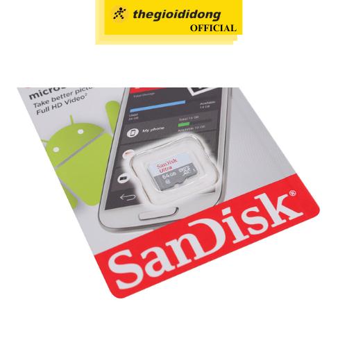 Thẻ nhớ Sandisk MicroSD 64GB class 10_U1 - Hàng Chính Hãng