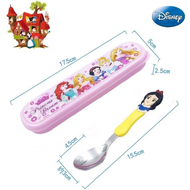Bộ Thìa và Dĩa ăn inox trẻ em hàng Dlsney có hộp. Hình 3D tươi tắn ,sắc nét
