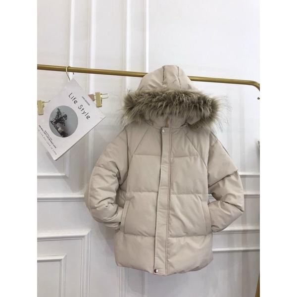 Áo phao nữ áo béo nữ có mũ free size 40-55 kg