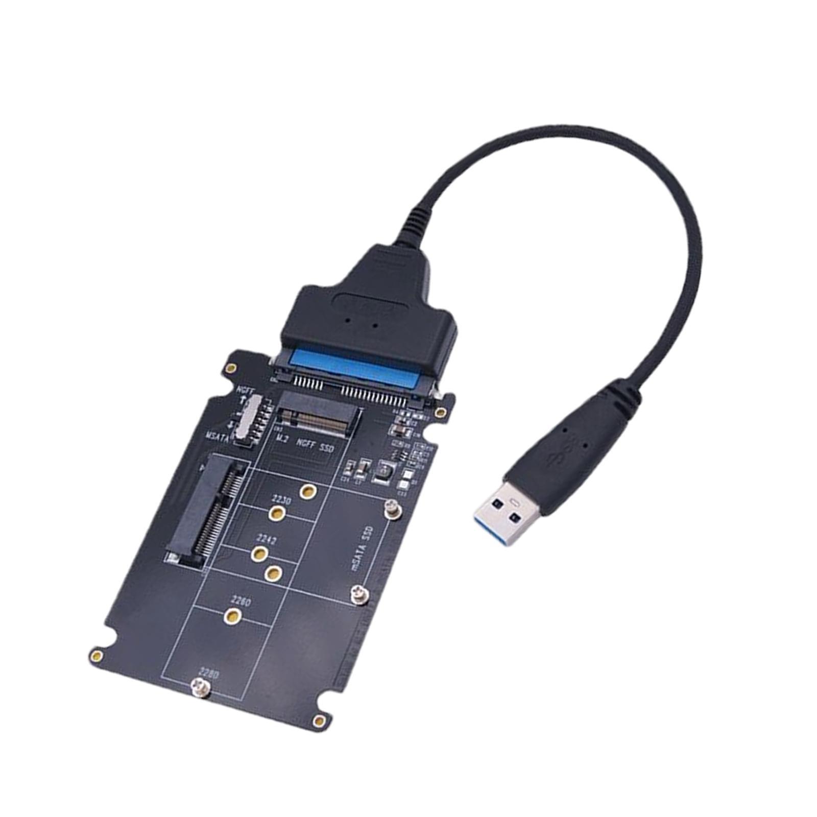 MSATA to  Adapter USB to  Cable SATA3.1 Standard PCI E SSD