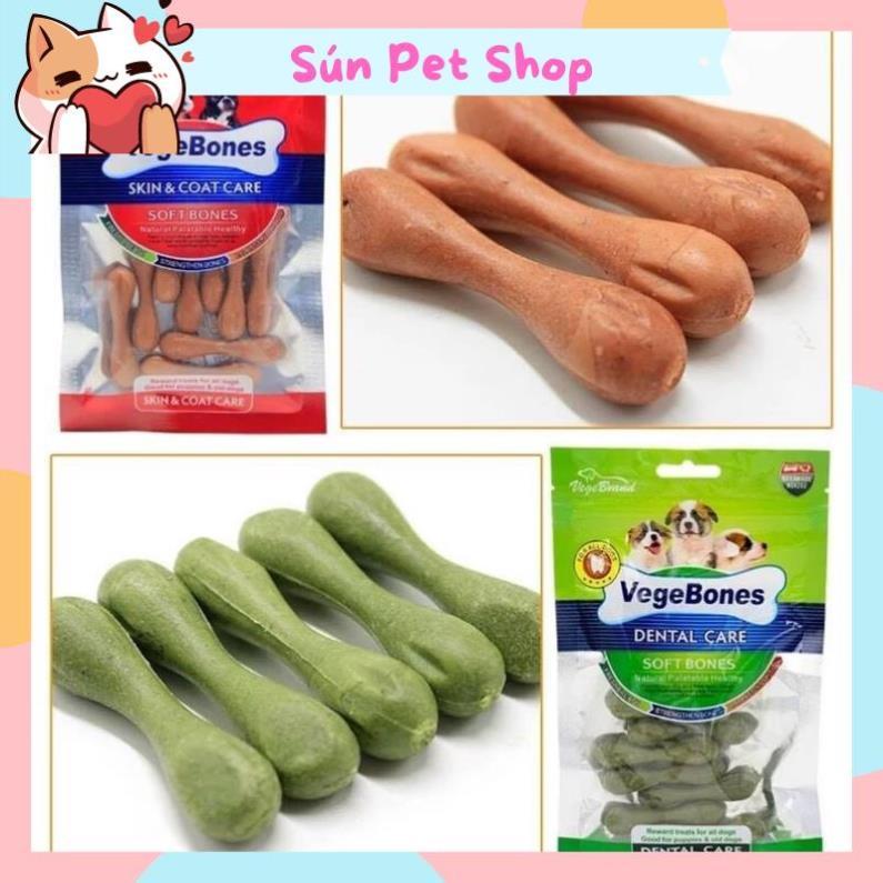 Xương gặm làm sạch răng, mượt lông, bổ sung canxi cho chó Vegebones (Gói 60g)