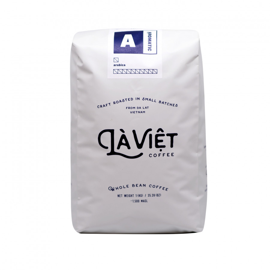 Cà phê nguyên hạt LÀ VIỆT AROMATIC - Arabica 1000g