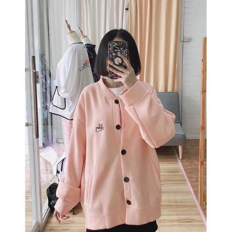 Áo Khoác Nỉ Ngoại Bông Dày Dặn Form Rộng_Không Xù Lông_Áo Khoác Unisex Nam Nữ Ok