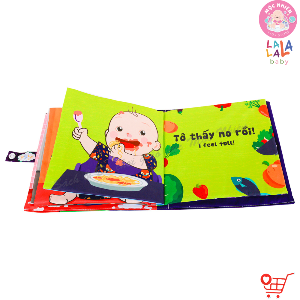 Sách Vải Lật Mở Đa Tương Tác Cho Bé 0 - 4 tuổi - Lalala Baby