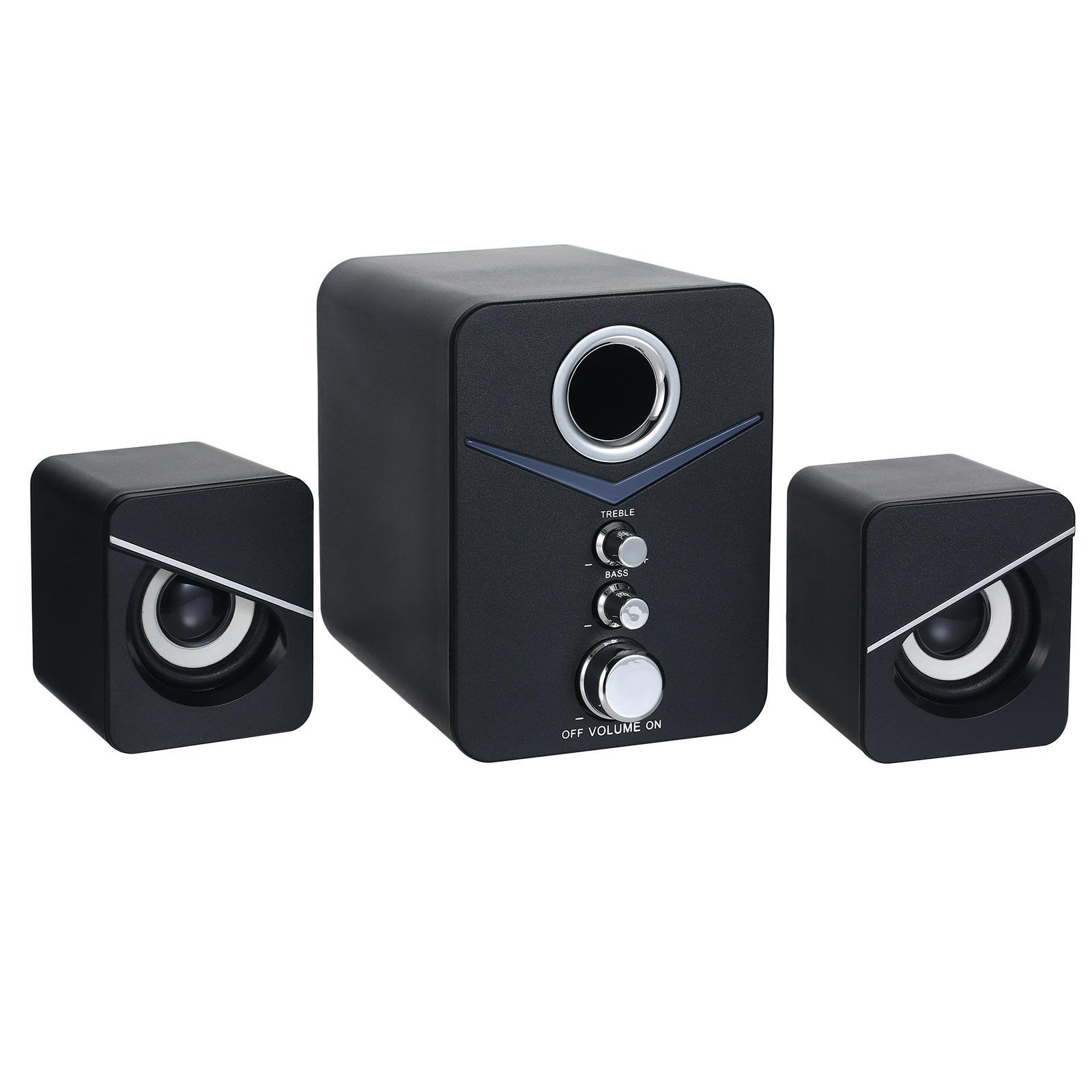 Bộ loa 3 trong 1 SADA D-221 có dây 3.5mm  được hỗ trợ USB Đèn khí quyển cho máy tính để bàn