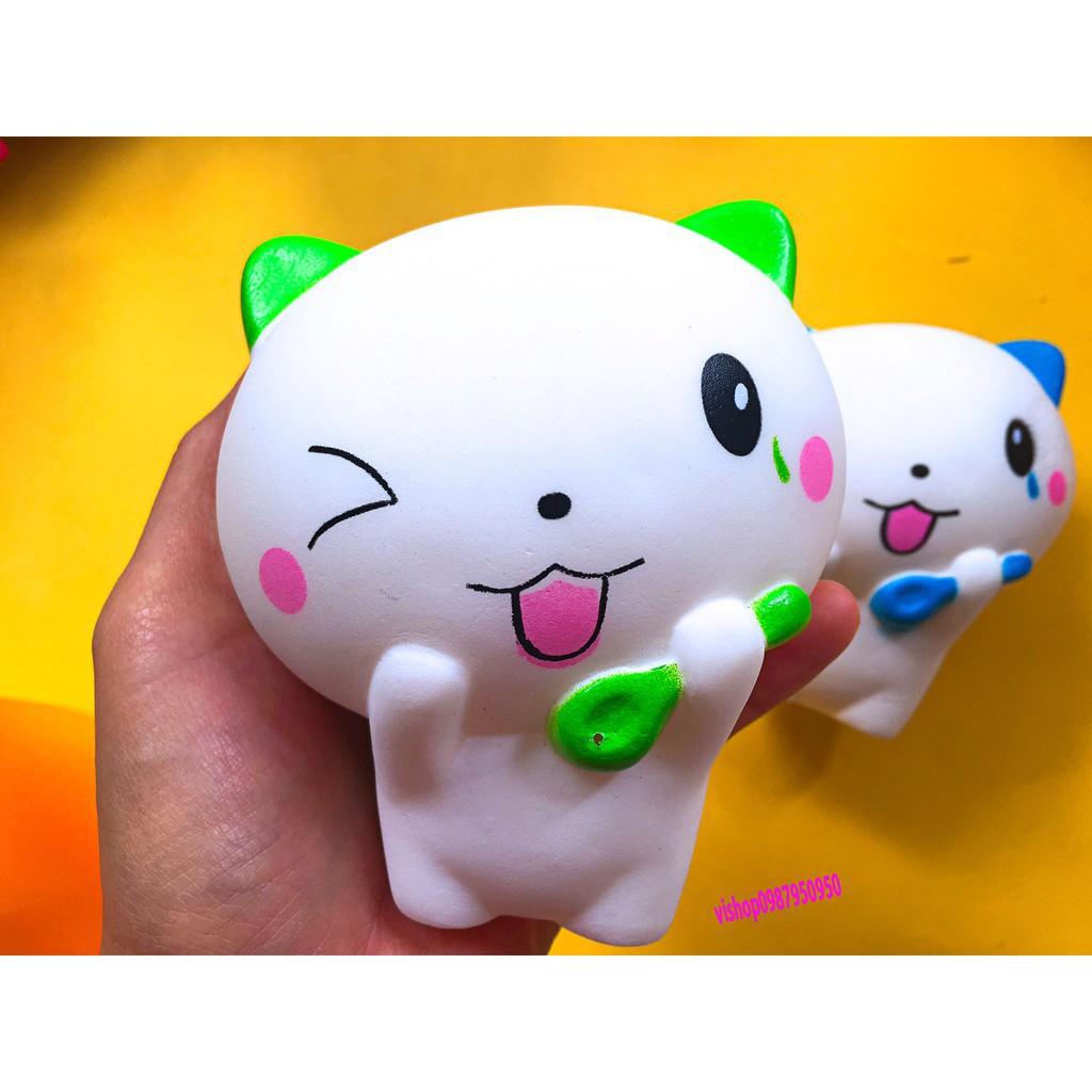 ĐỒ CHƠI MÈO ÔM THÌA ( SQUISHY CHO BÉ )