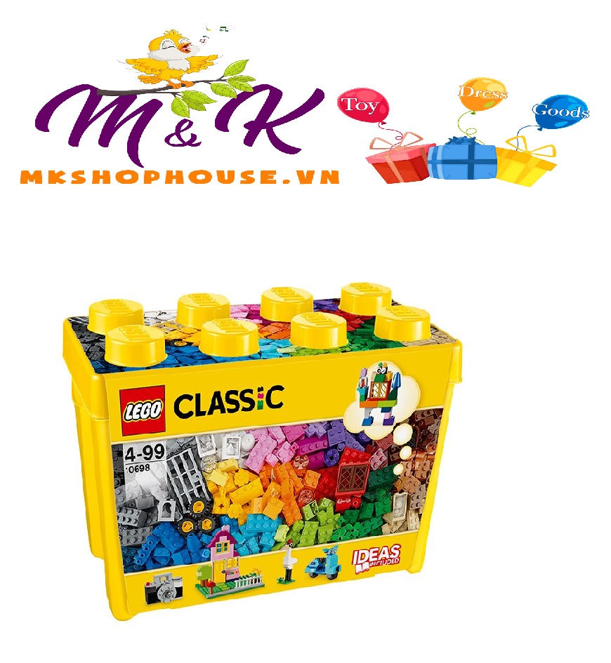 Bộ Lắp Ráp Thùng Gạch Lớn Classic Sáng Tạo LEGO CLASSIC 10698 (790 chi tiết)