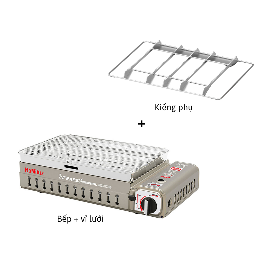 Bếp Nướng Gas Hồng Ngoại NaMilux I Đa Năng, Chống Dính I Bảo Hành 12 Tháng I Hàng Chính Hãng