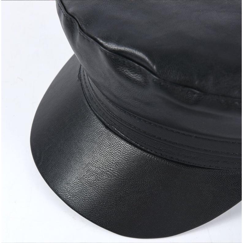 Mũ nồi nữ beret da PU cao cấp form mũ thủy thủ newsboy phong cách Hàn Quốc Saigon Hat