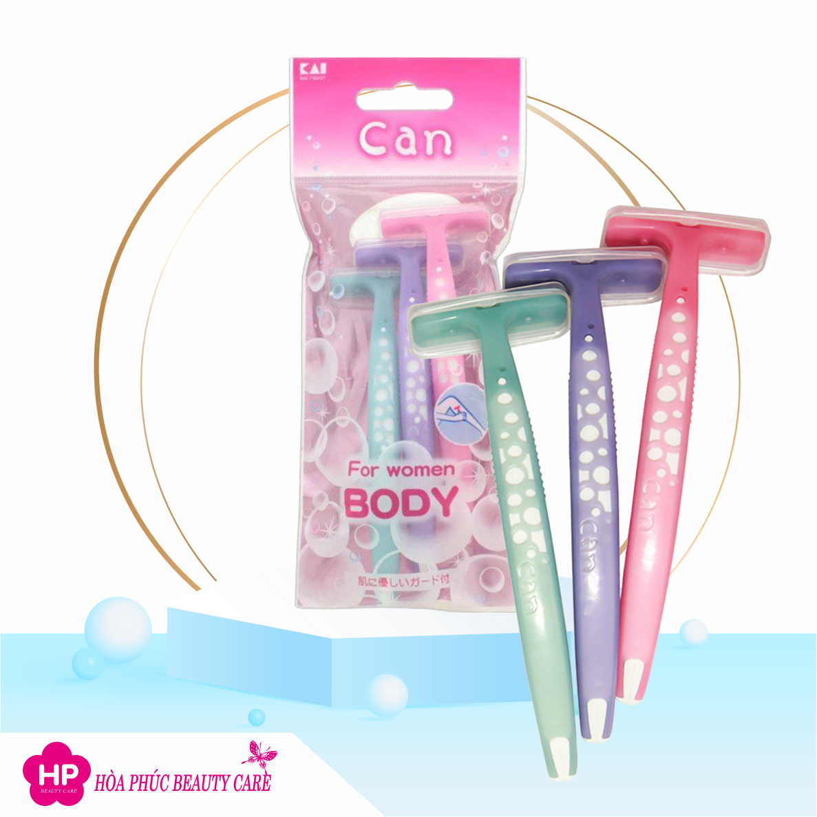 Dao Cạo Body Kai Razor 017803- For Women Body  (Set 3 cây)