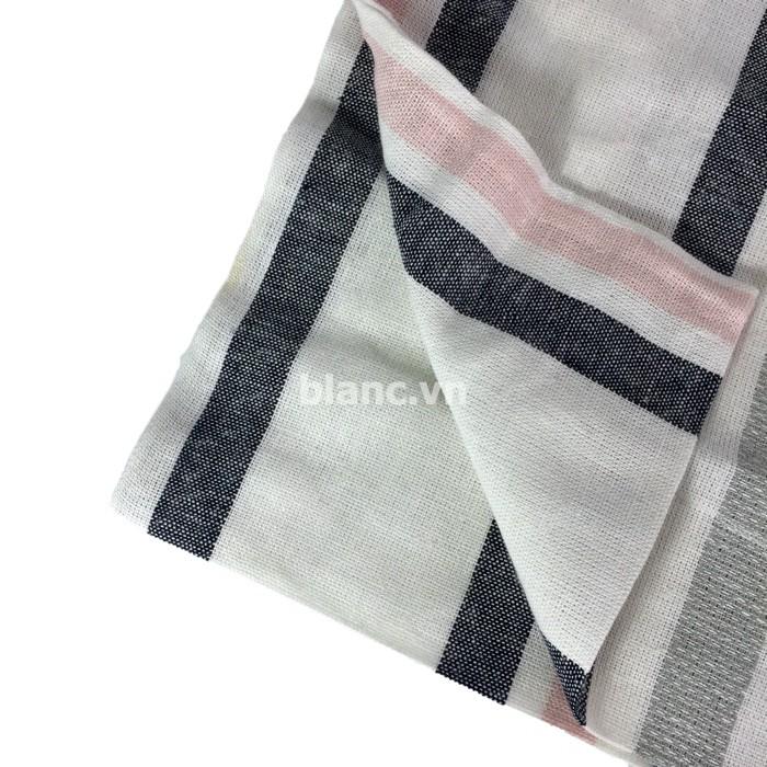 Vỏ gối linen kẻ sọc BLANC'