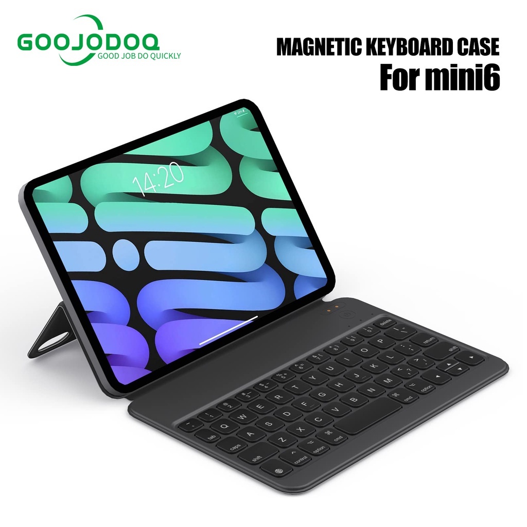 A1872 - Bàn phím Bluetooth GOOJODOQ cho iPad Bàn phím Case Mini 6 với ma thuật không dây có thể tháo rời từ tính