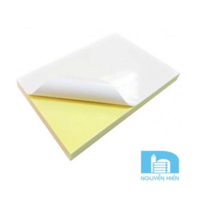 Giấy Decal A4 đế vàng