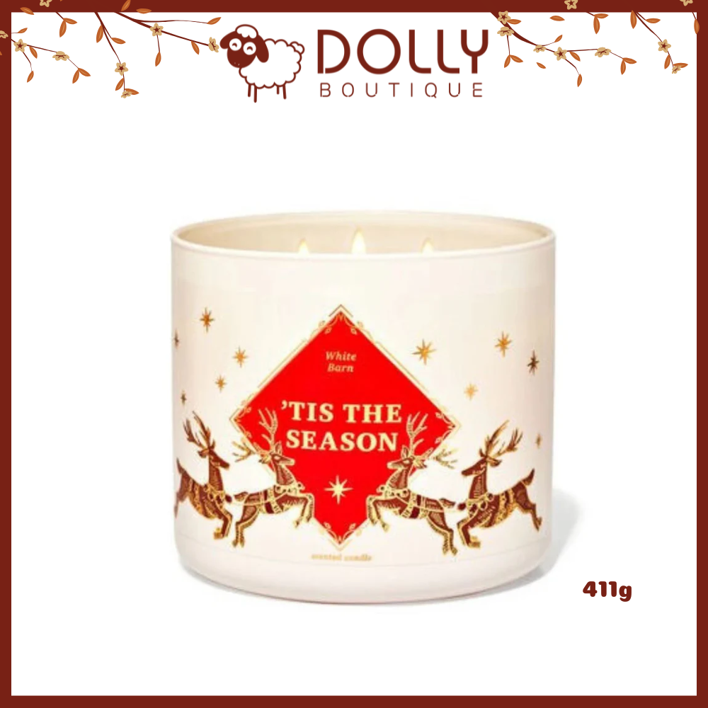 Nến Thơm 3 Bấc Tis The Season 3-Wick Candle 411g