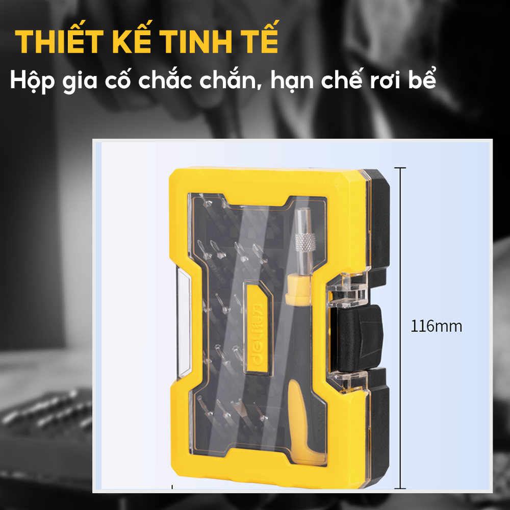 Bộ tua vít 21 chi tiết Deli DL1021D