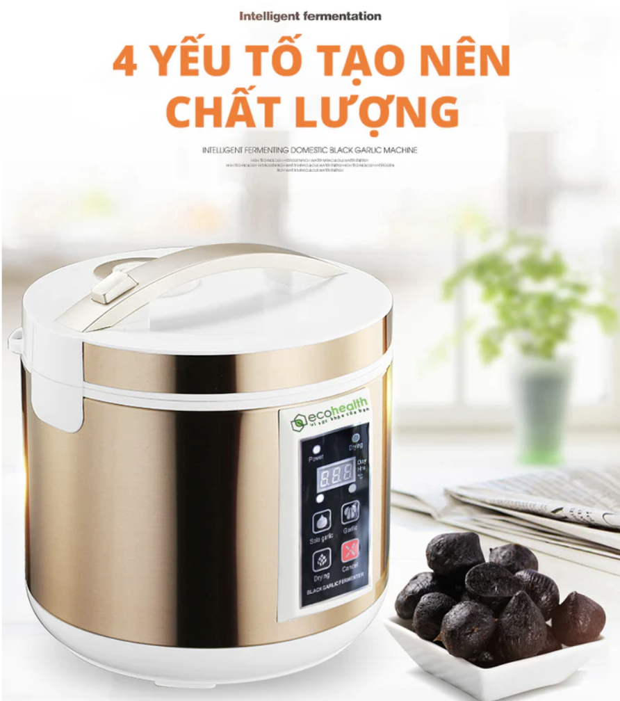 Máy Làm Tỏi Đen SNAPBEE Eco-Health Công Suất Làm 1-2 Kg/Lần, Thời Gian Ủ 7-9 Ngày - Hàng Chính Hãng