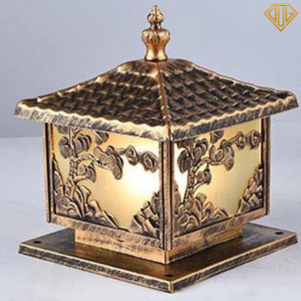 Đèn Trụ Cổng Hợp Kim Nhôm Sơn Tĩnh Điện, Đèn Trang Trí Ngoài Trời, Sân Vườn Cao Cấp DVLL - Mẫu 2