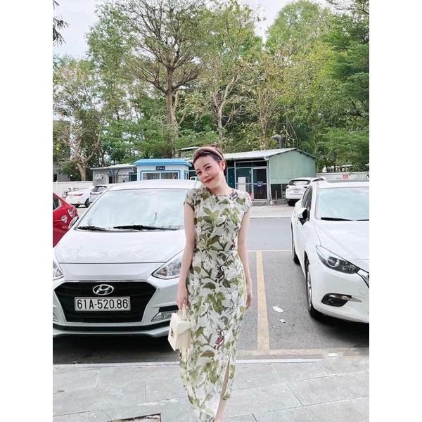 ĐẦM MIDI HOA HỞ LƯNG