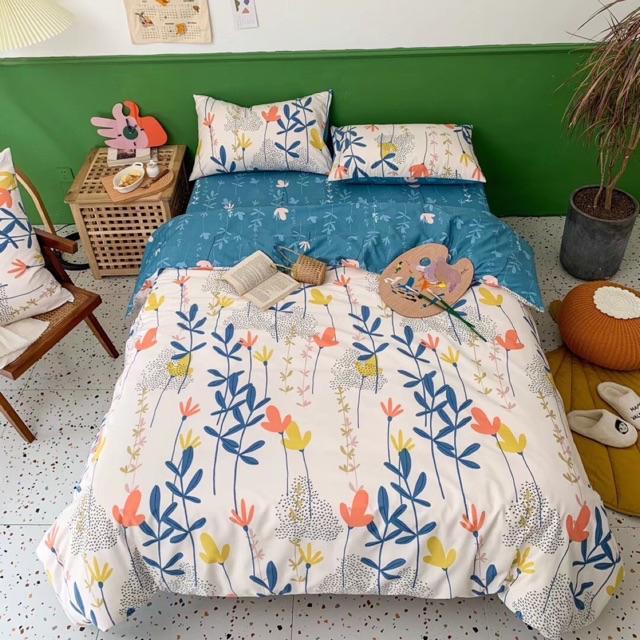 Set Cotton Living Hàng Nhập Khẩu Cao Cấp 100% cotton Lá Me Xanh Trong BST Hello Summer 2020