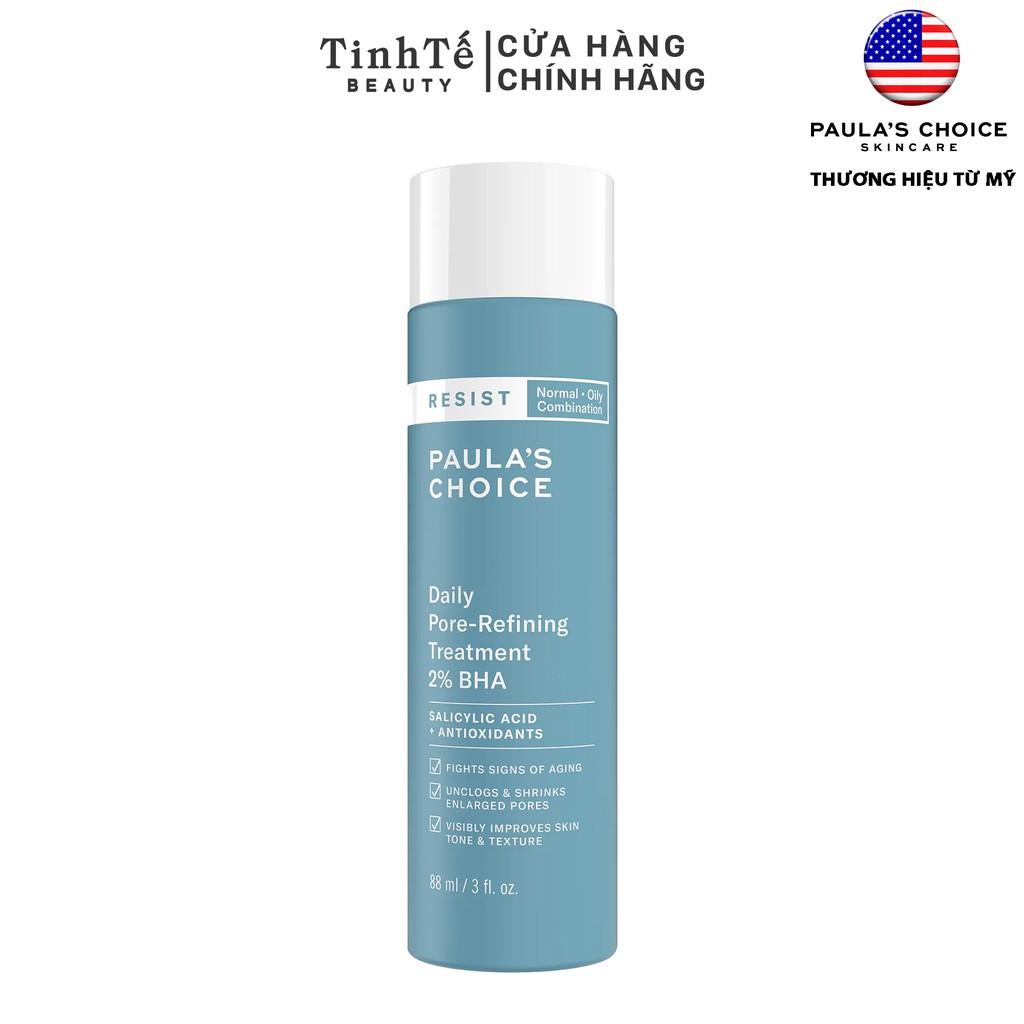 Tính chất hỗ trợ thu nhỏ lỗ chân lông Paula's Choice RESIST Daily Pore-Refining Treatment With 2% BHA 88ml