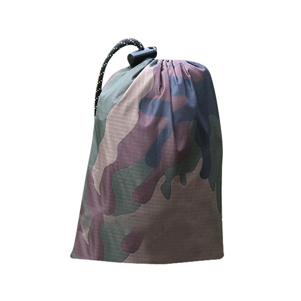 Waterproof Rain Poncho, Multifunction Outdoor Camouflage Raincoat, for Hunting Camping and with Grommet Corners for Shelter Use