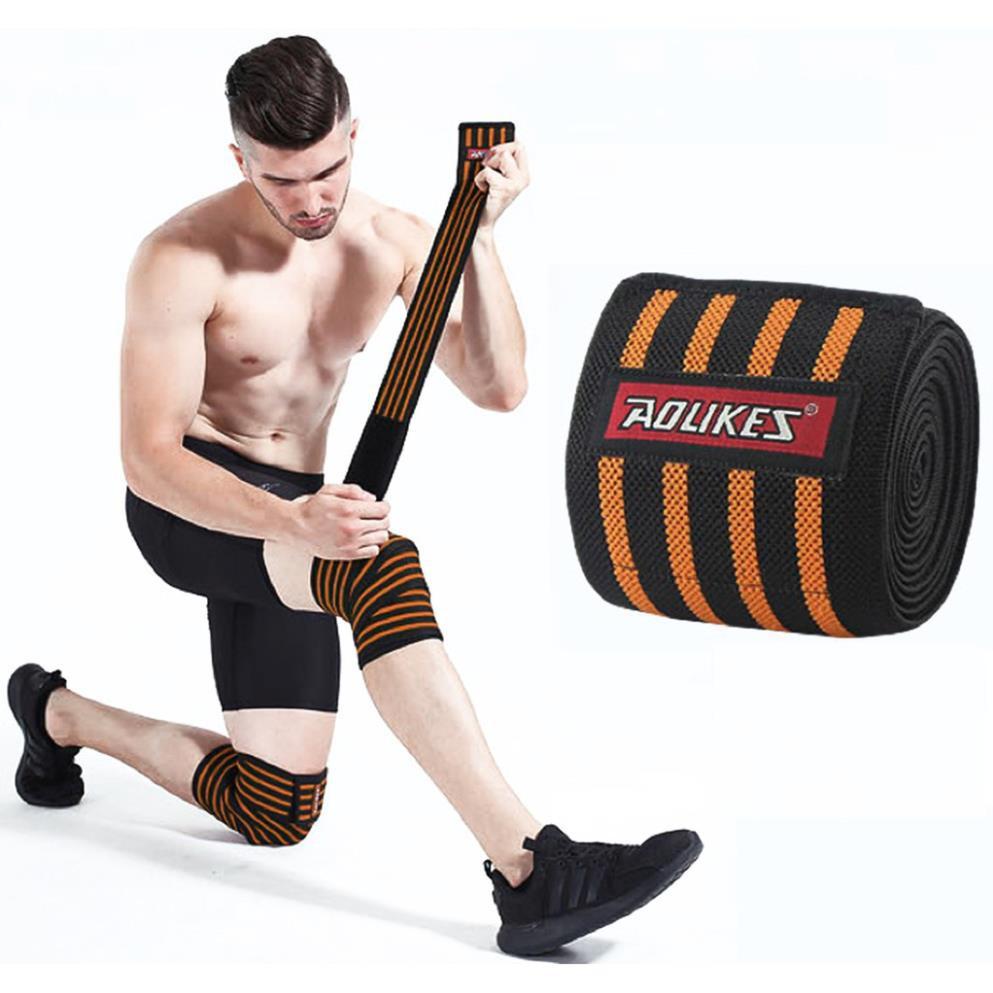 Quấn gối tập GYM ️chính hãng Aolikes hỗ trợ bảo vệ đầu gối trợ lực khi tập gym, squat
