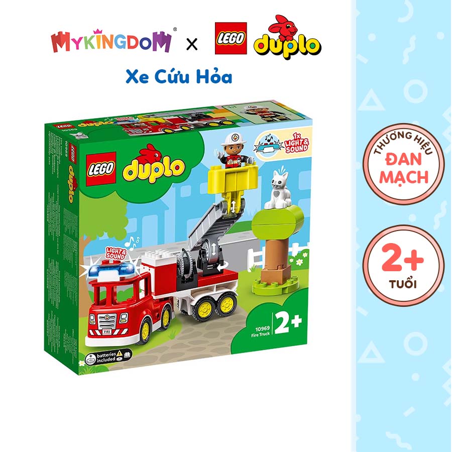 Đồ Chơi LEGO DUPLO Xe Cứu Hỏa 10969 (21 chi tiết)