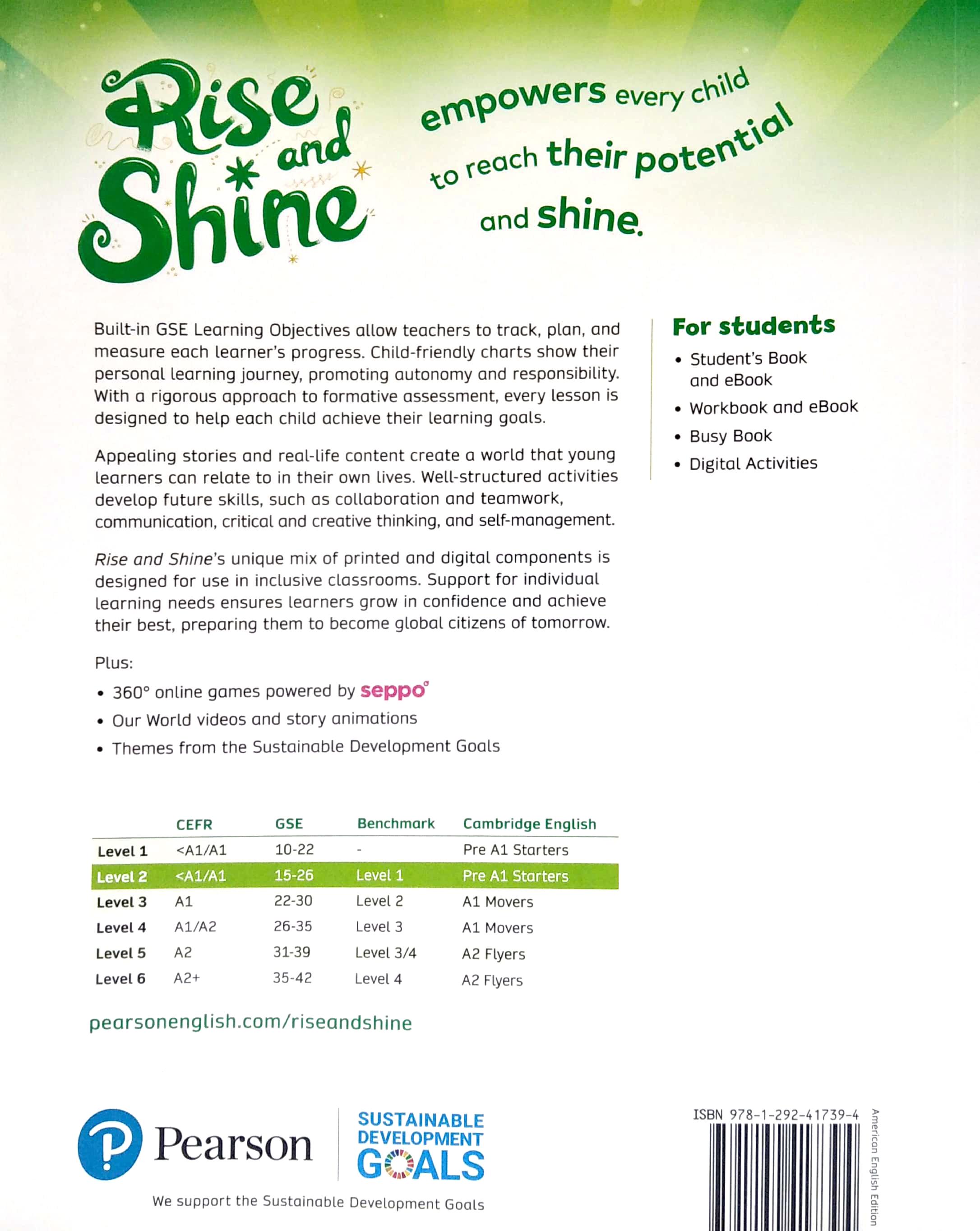 Rise And Shine American Level 2 Student's Book With ebook And Digital Activities