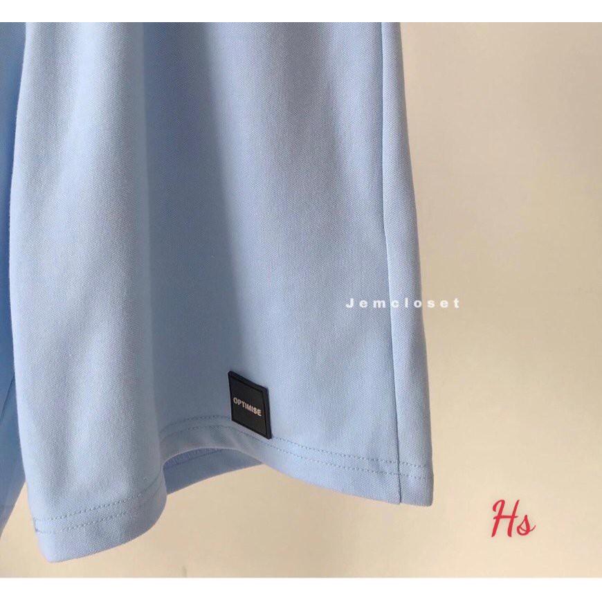 Bộ Đùi Áo Phông In Chữ Hàn Zaclang - Set thể thao uzzlang unisex áo thu tay lỡ chất cotton form rộng quần cộc T M Store