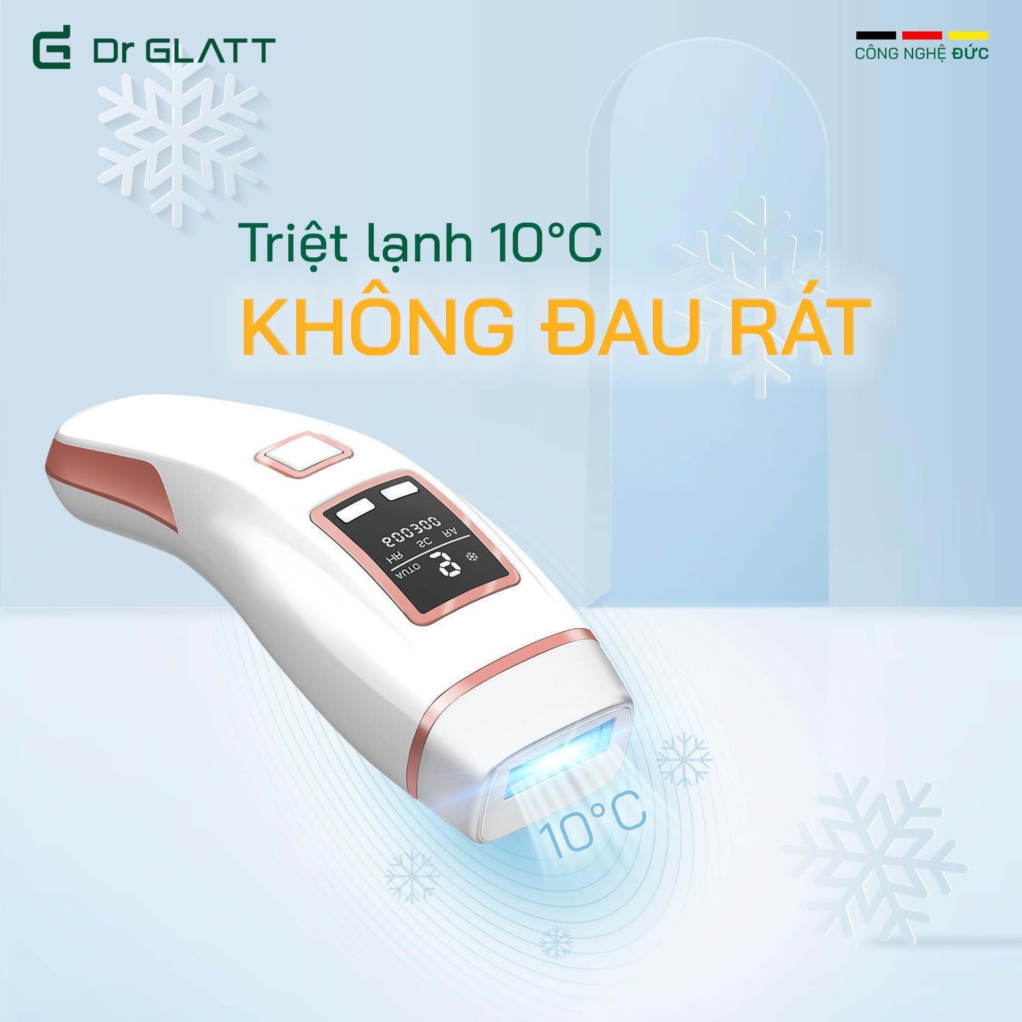 Máy triệt lông và trẻ hóa da IPL PRO, 3 trong 1, hàng chính hãng Dr Glatt, thương hiệu Đức