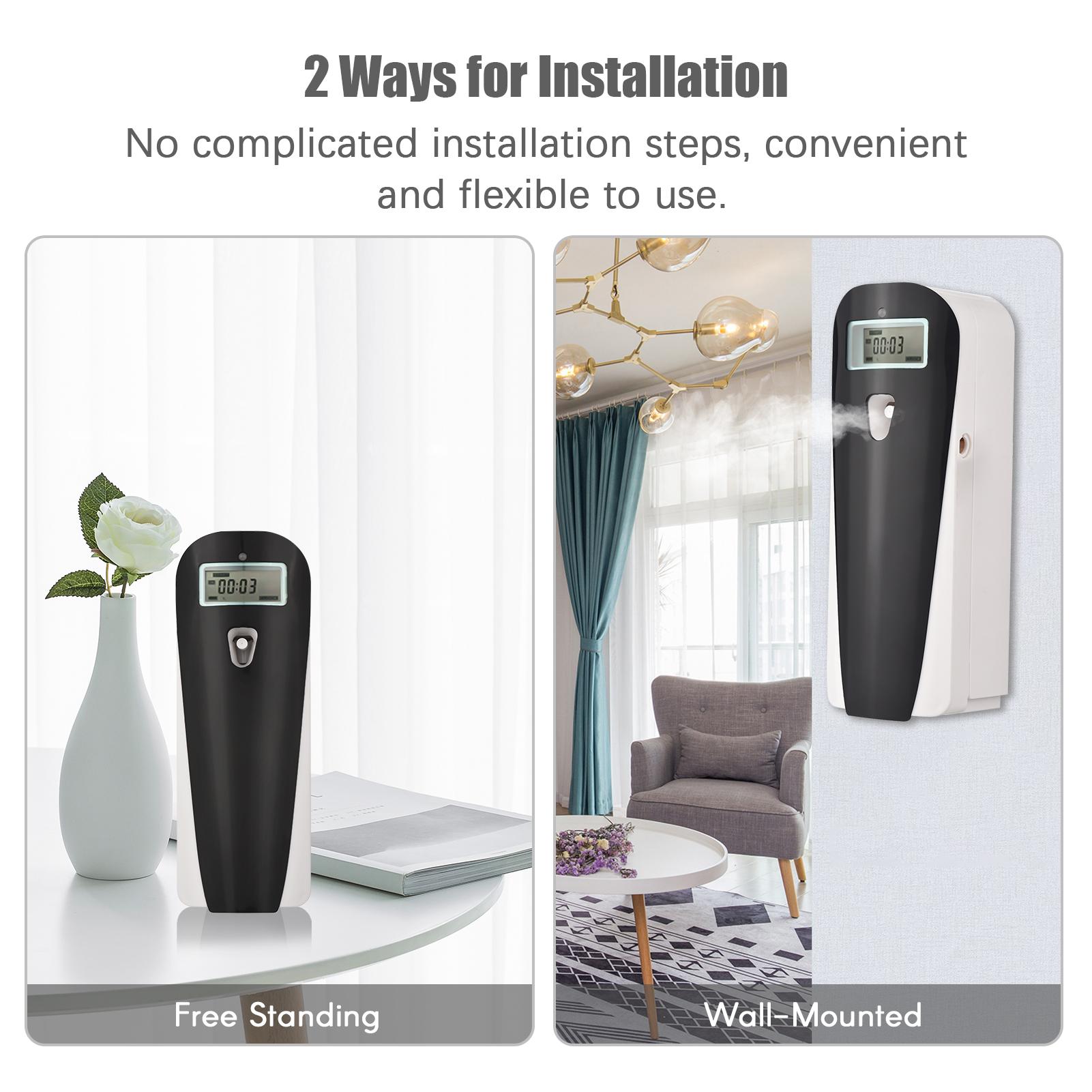 Máy làm mát không khí có thể lập trình treo tường phun hương thơm tự động 415ml với màn hình LCD cho văn phòng khách sạn tại nhà