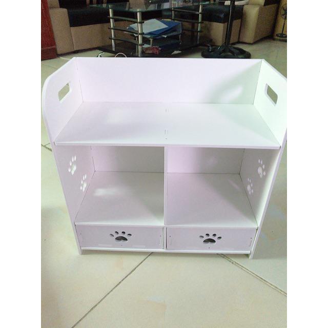 Kệ mỹ phẩm gỗ họa tiết chân chó