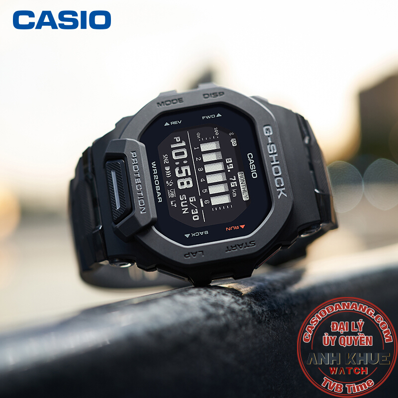 Đồng hồ nam dây nhựa Casio G-Shock chính hãng GBD-200-1DR (45mm)