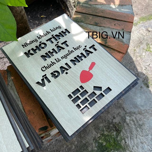 Tranh Treo Tường Gỗ TBIG051 decor quán cà phê