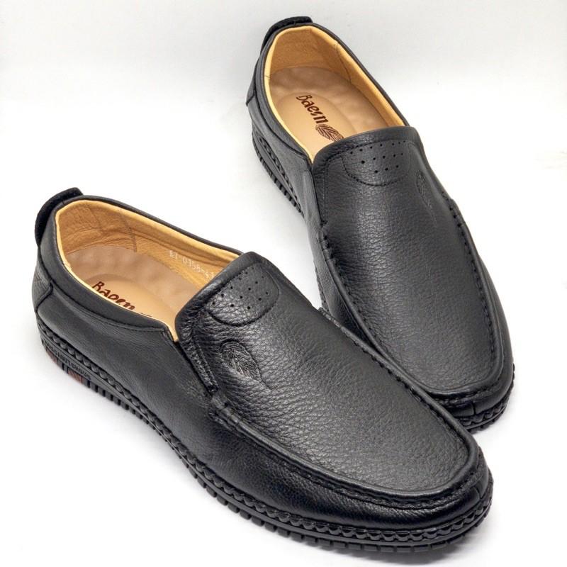 Giầy lười nam siêu mềm Tomshoes, cam kết da thật 100%