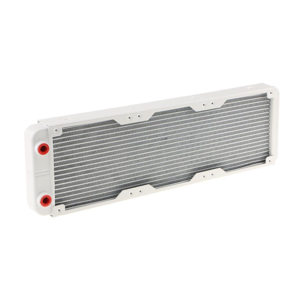 2Piece PC G1/4 18 Lines Radiator Water Cooling Cooler for CPU Heatsink