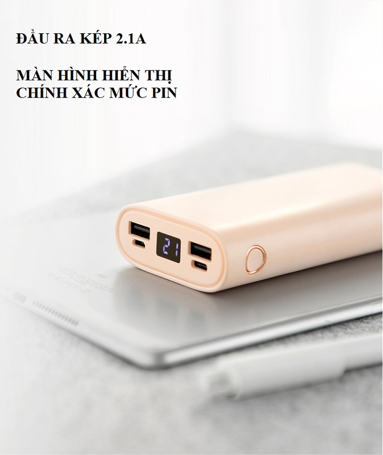 Sạc dự phòng 20000mAh BA0123  - Có 2 cổng sạc USB tiện lợi (Hàng Nhập Khẩu)