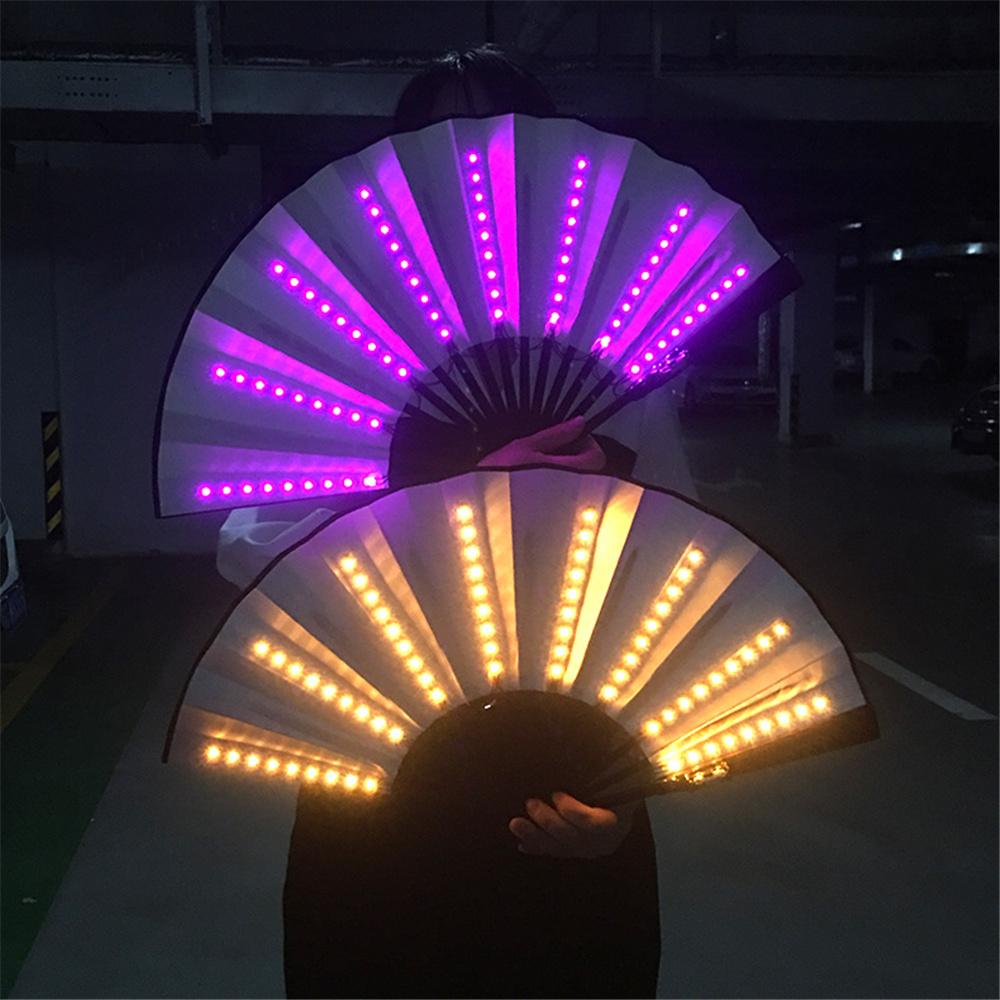 Đảng LED Phát Sáng Quạt Sân Khấu Biểu Diễn Thể Hiện Sáng Đèn Quạt Trẻ Em Sinh Nhật Tặng Đêm Tân Hôn Thanh Câu Lạc Bộ Huỳnh Quang Đạo Cụ