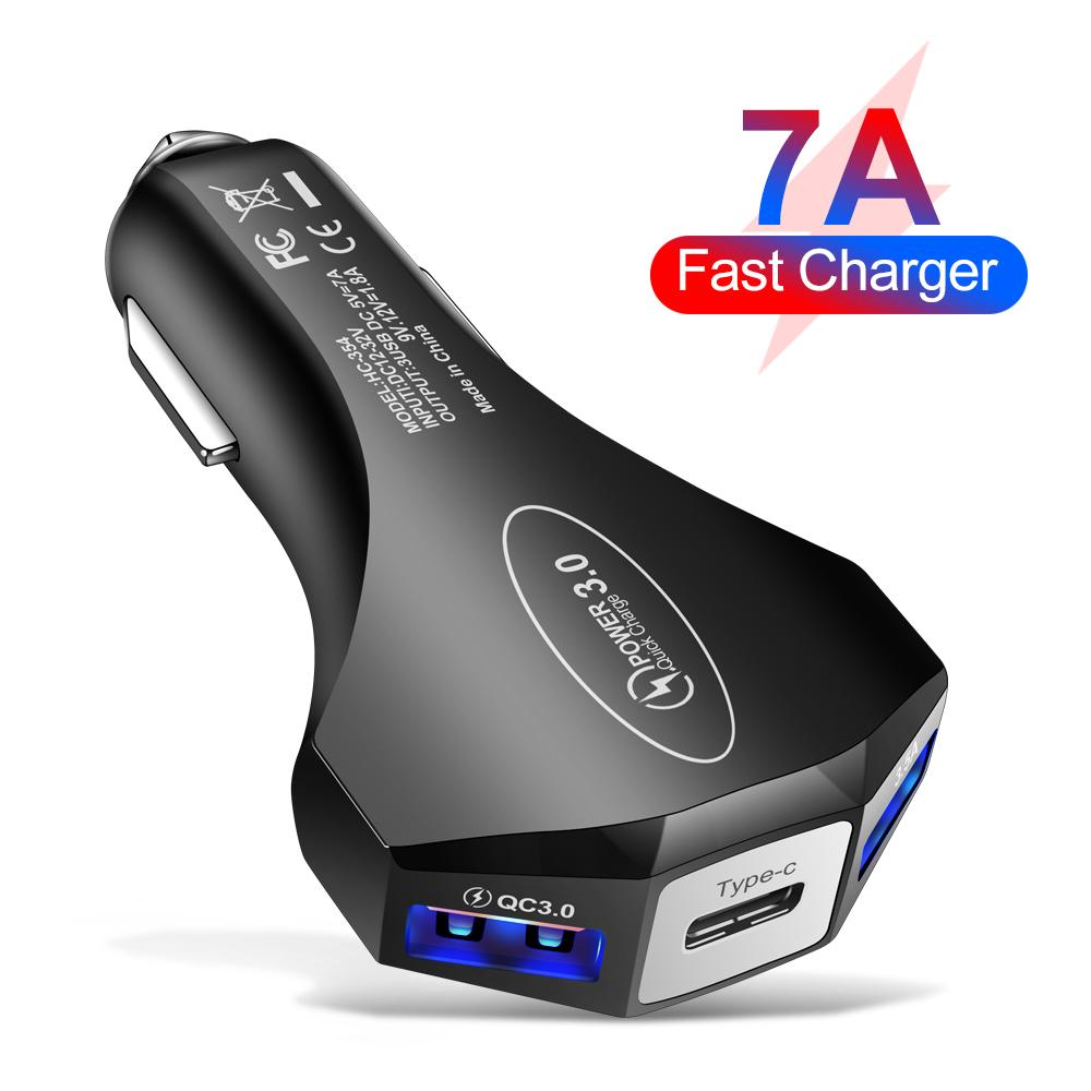 QC 3.0 Bộ sạc xe hơi phí nhanh Dual USB PD Sạc nhanh
